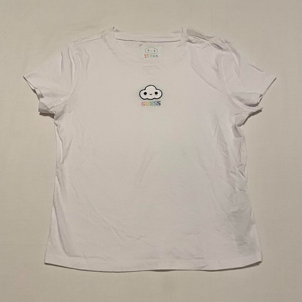 GUESS x FriendsWithYou Tshirt Womens Crop Baby Tee Size Small Shirt